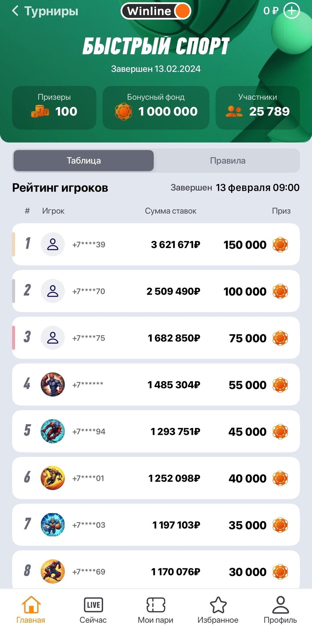 Турнир BetRace