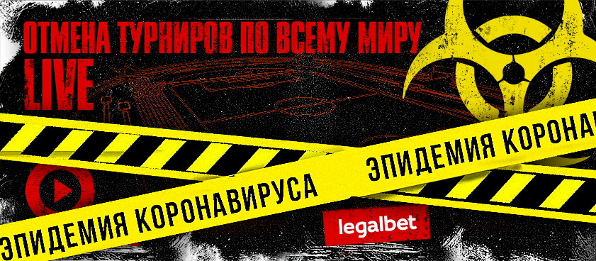 Коронавирус: отмены турниров и матчей. Евро теперь 2021! Онлайн