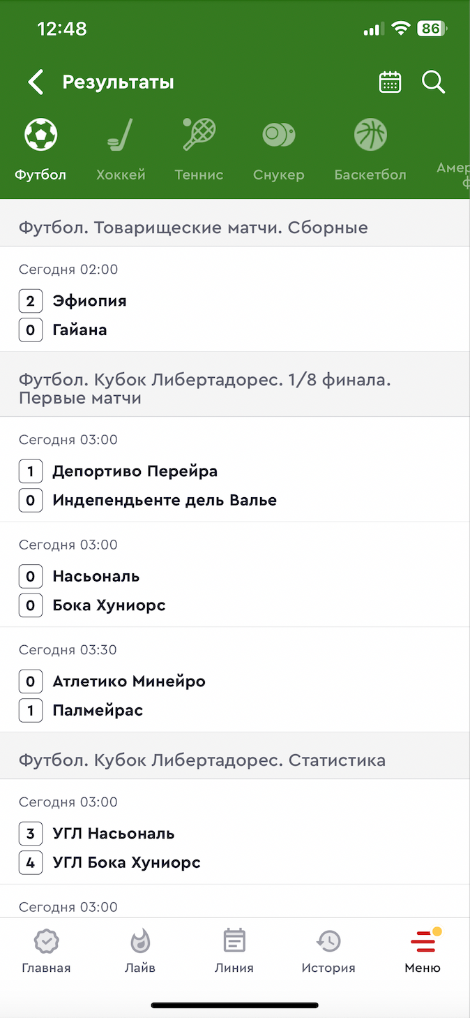 Раздел «Результаты»