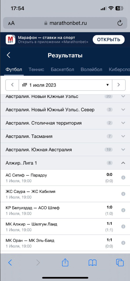 Раздел «Результаты»