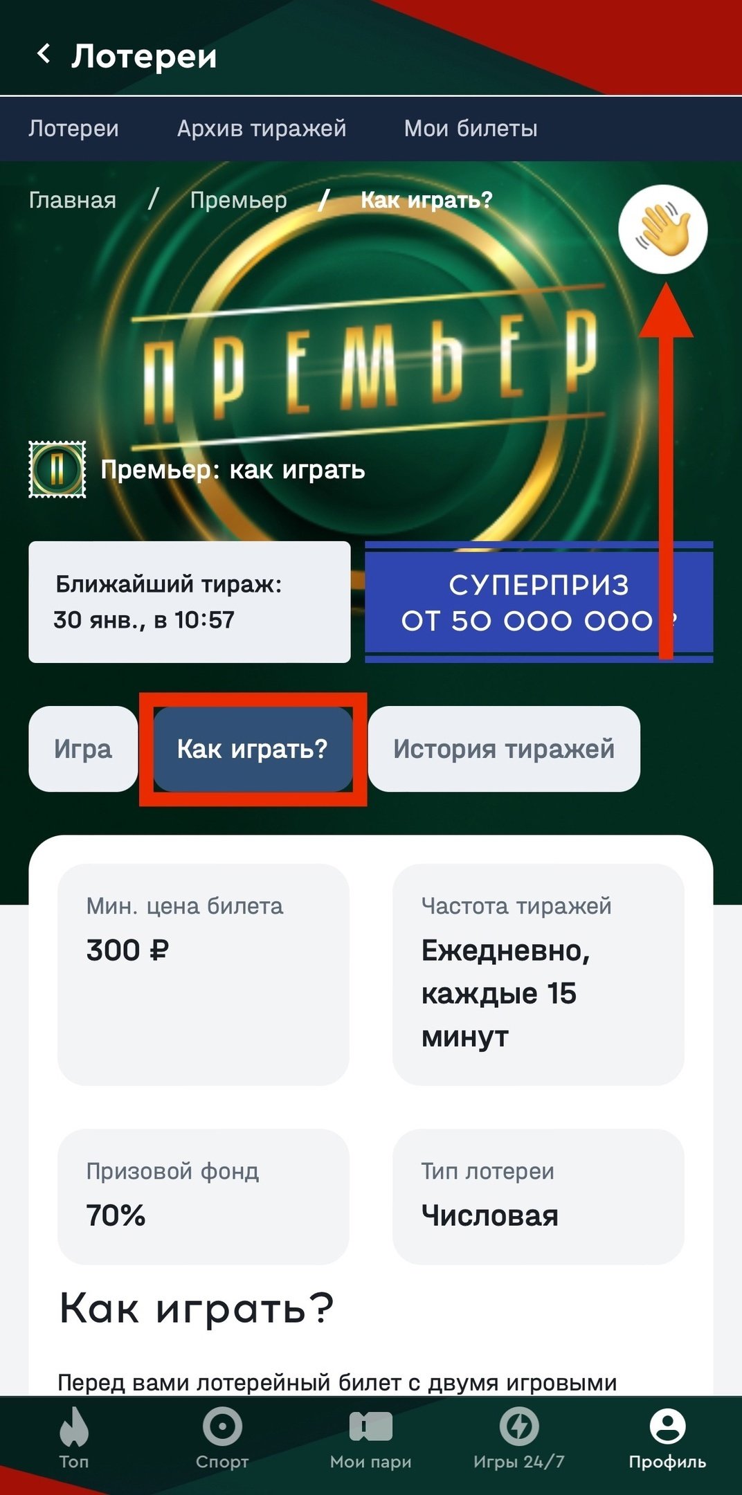 Как играть в «Премьер»