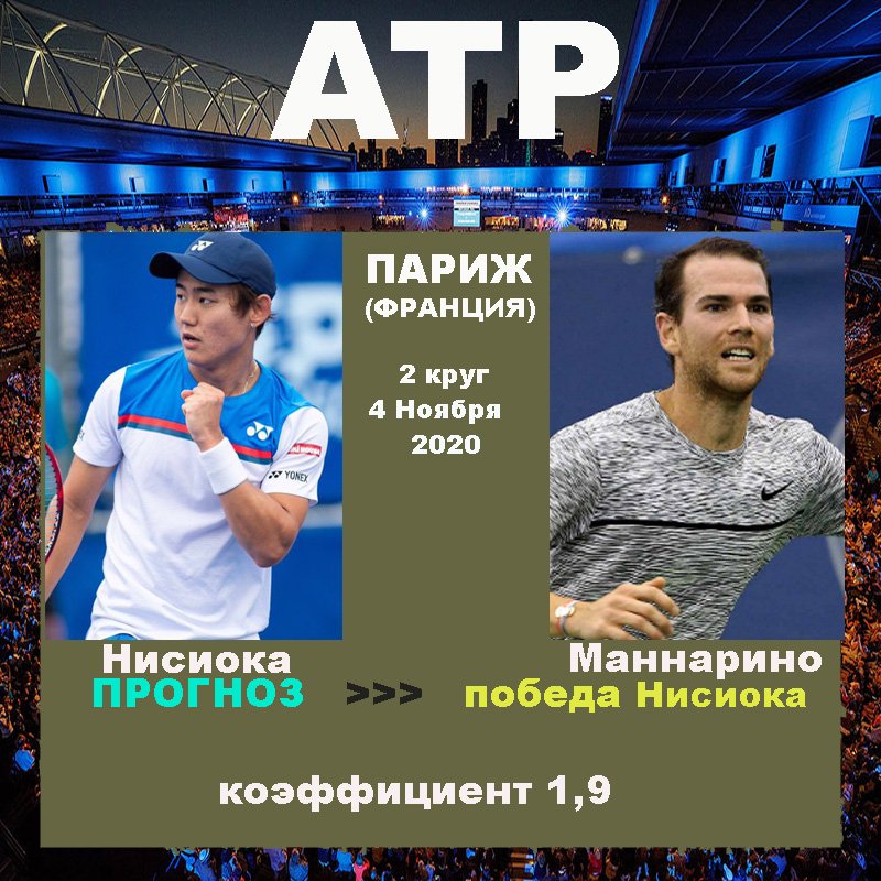 Париж Мастерс. Нисиока - Маннарино