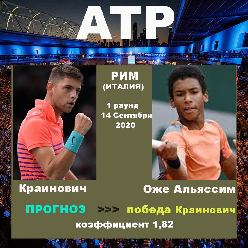 Рим. ATP. Краинович - Оже Альяссим