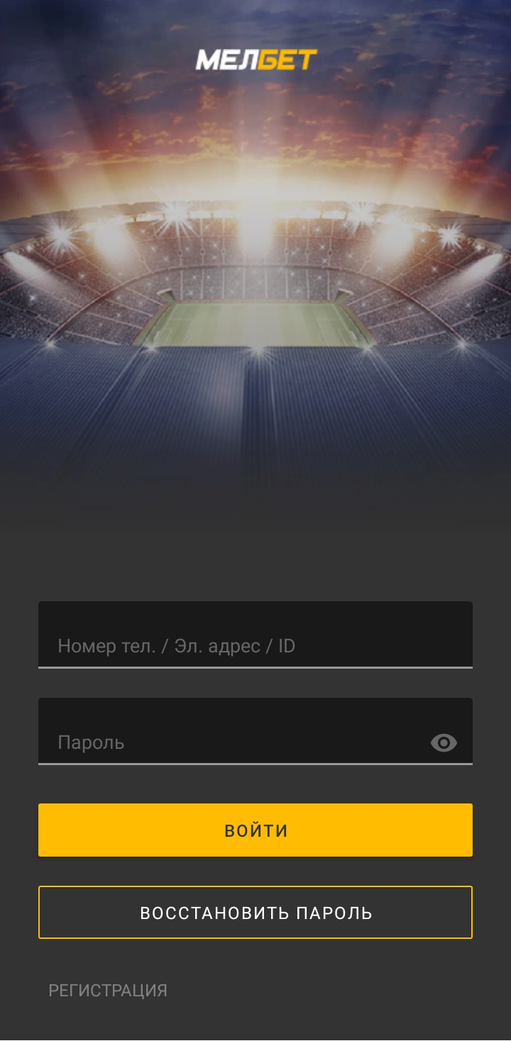 Форма авторизации