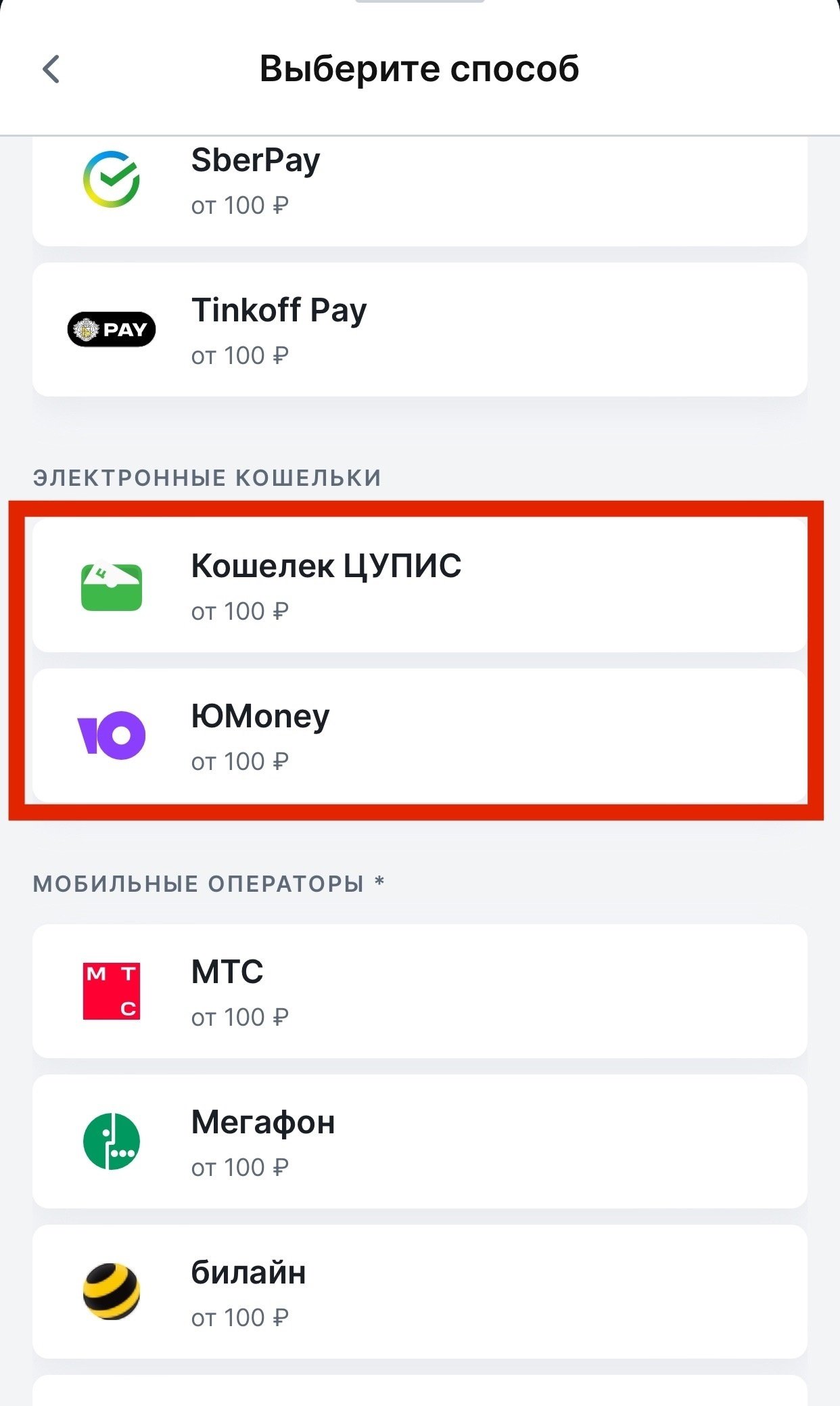 Как пополнить баланс через кошелёк ЕЦУПИС