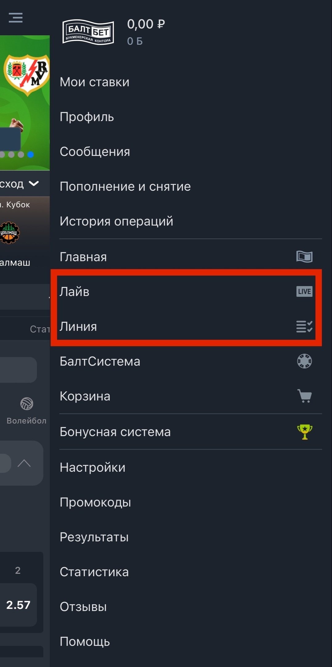 Как делать ставки в «Балтбет»