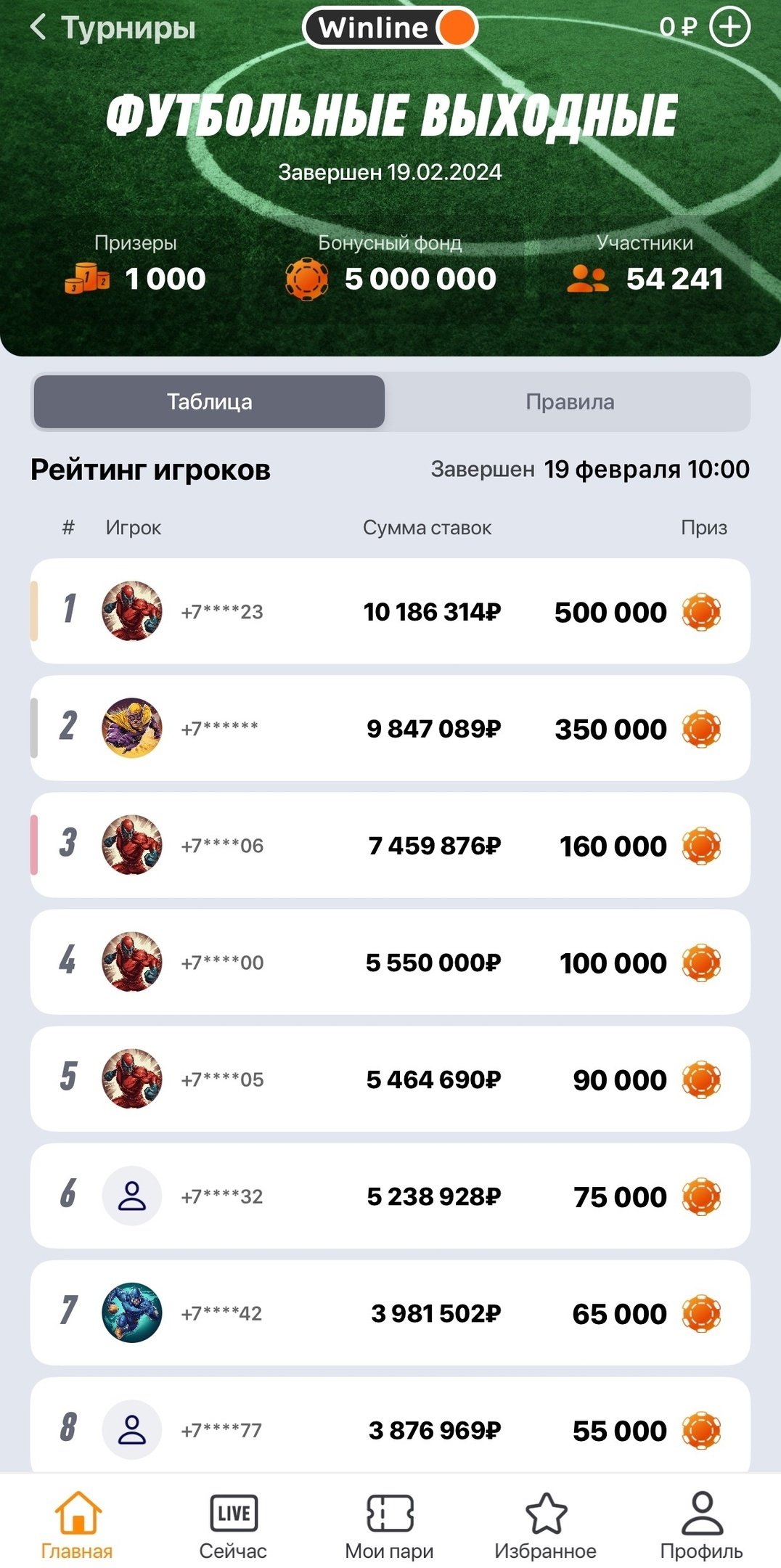 Турнир BetRace